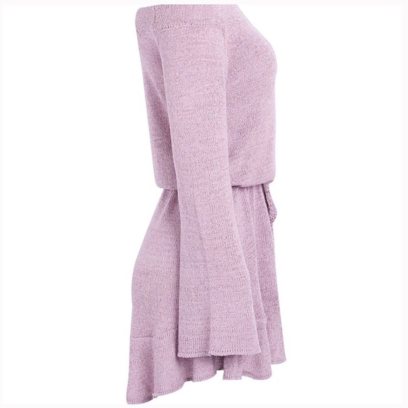 Off-Shoulder Sweater Dress/Tunic - Picture 6 of 6